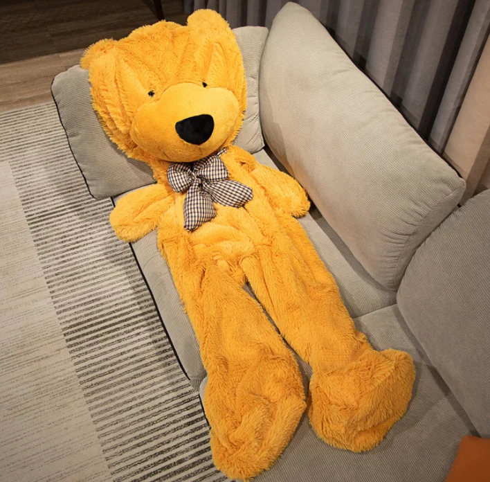 Wholesale Giant 60-200cm Unstuffed Bear Skin Plush Toy Big Size Brown Teddy Bear Skin Stuffed Animal Bear Plush without Cotton
