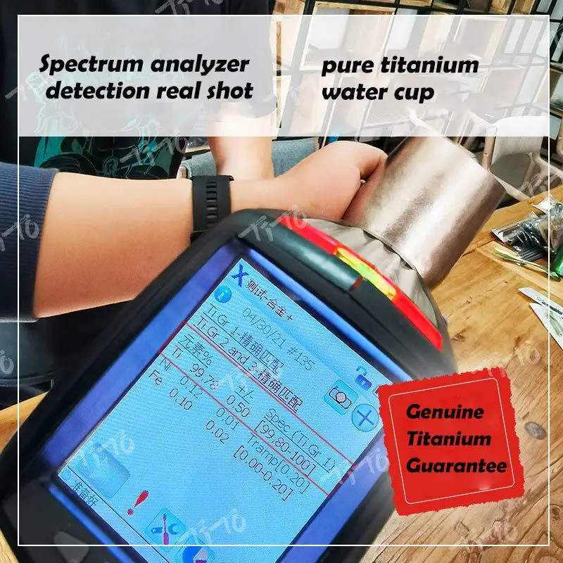 Double metal outdoor tea cup men and women coffee titanium water cup manufacturers wholesale 260Ml Titanium Bottle