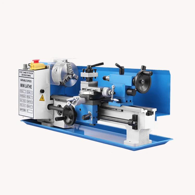 
550W High Precision Benchtop Mini Lathe Machine Variable Speed Lathe Tools Mini Metal Lathe 