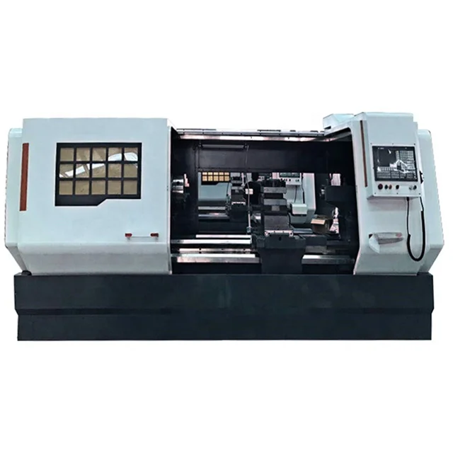 2-axis FANUC CK6180C/1500 Heavy duty cutting flat bed automatic CNC high speed lathe mesin bubut torno cnc metal turning lathe