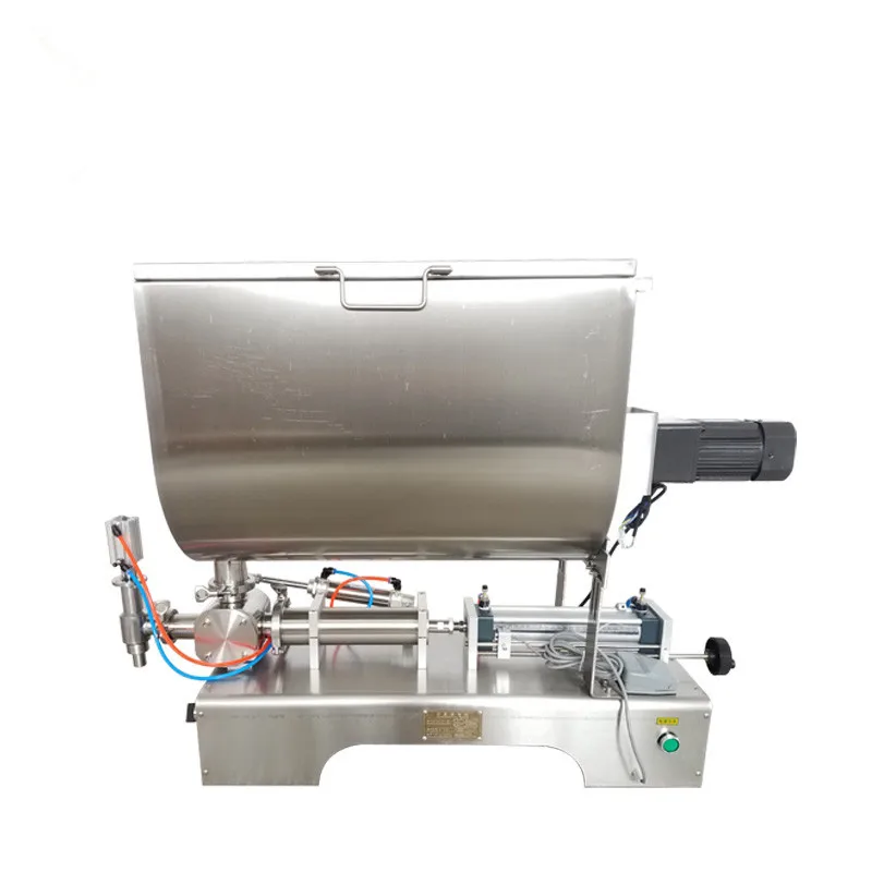 U type tomato Cream Honey Chocolate Sauce paste filling machine with mixer