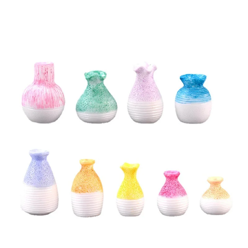 Simulation Creative Mini Vase Miniature Doll Micro Landscape Decoration DIY Resin Craft Model