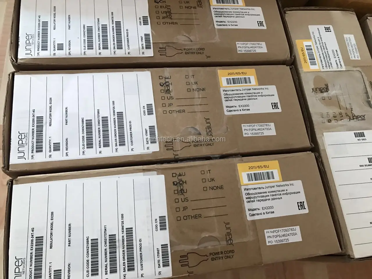 Новый оригинальный EX4200-48T EX4200 48-Порт Gigabit 8 PoE L3 переключатель
