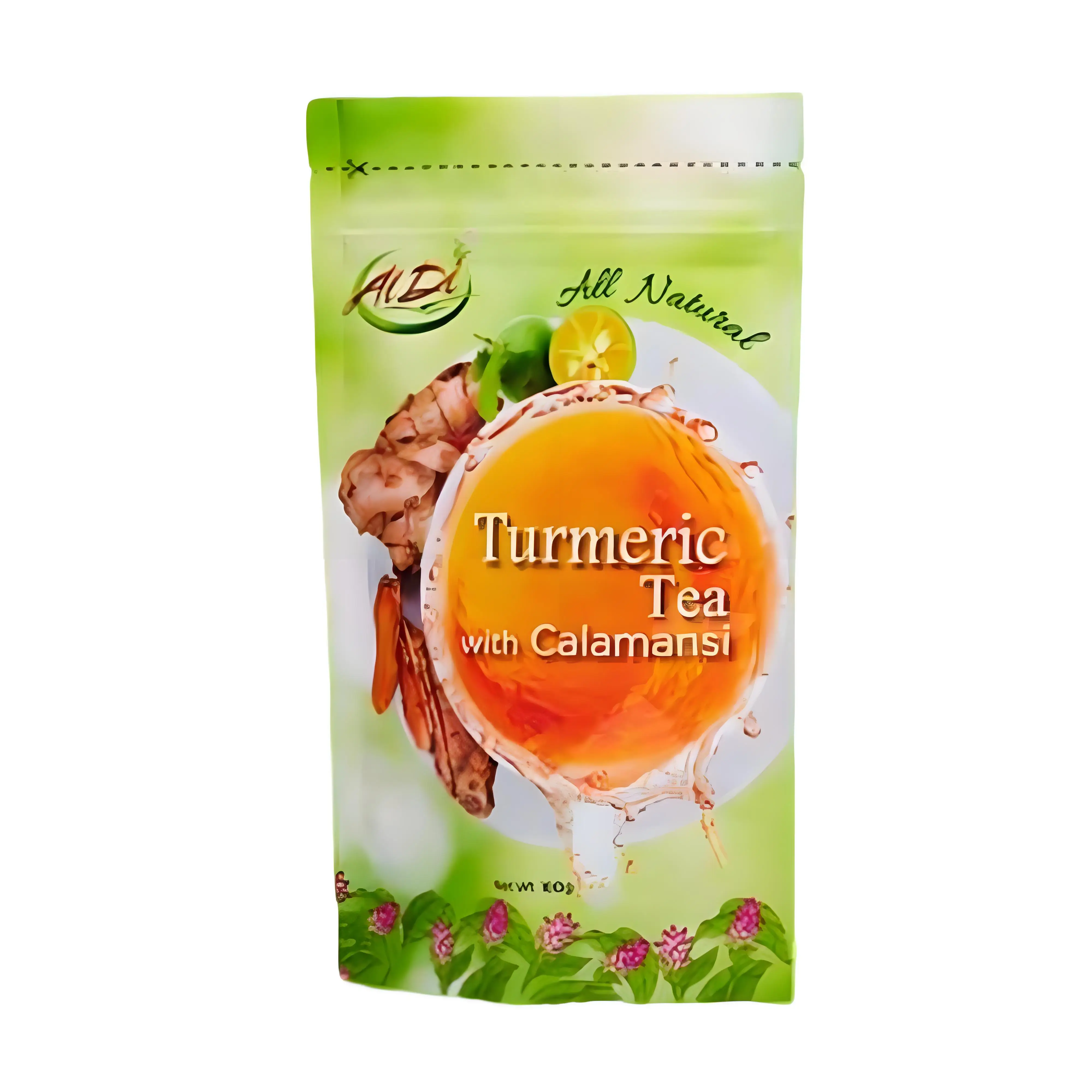 Wholesale Packaging Maca Powder Green Slim Custom Print Blueberry Detox Weight Loss Plastic Tea Bags