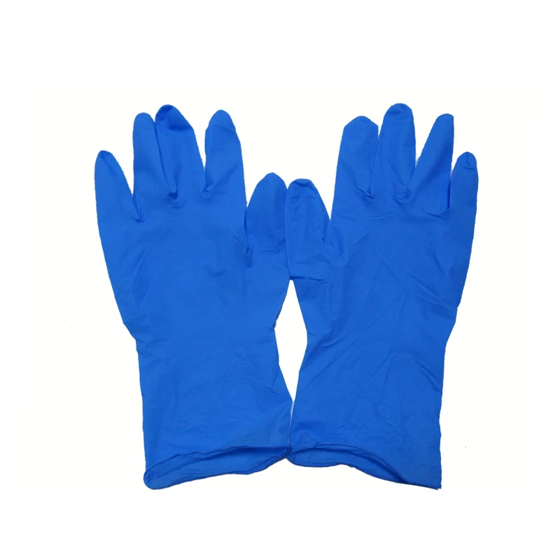 Wholesales top industrial chemical resistant exam nitrile gloves green pink blue powder free examination nitrile gloves