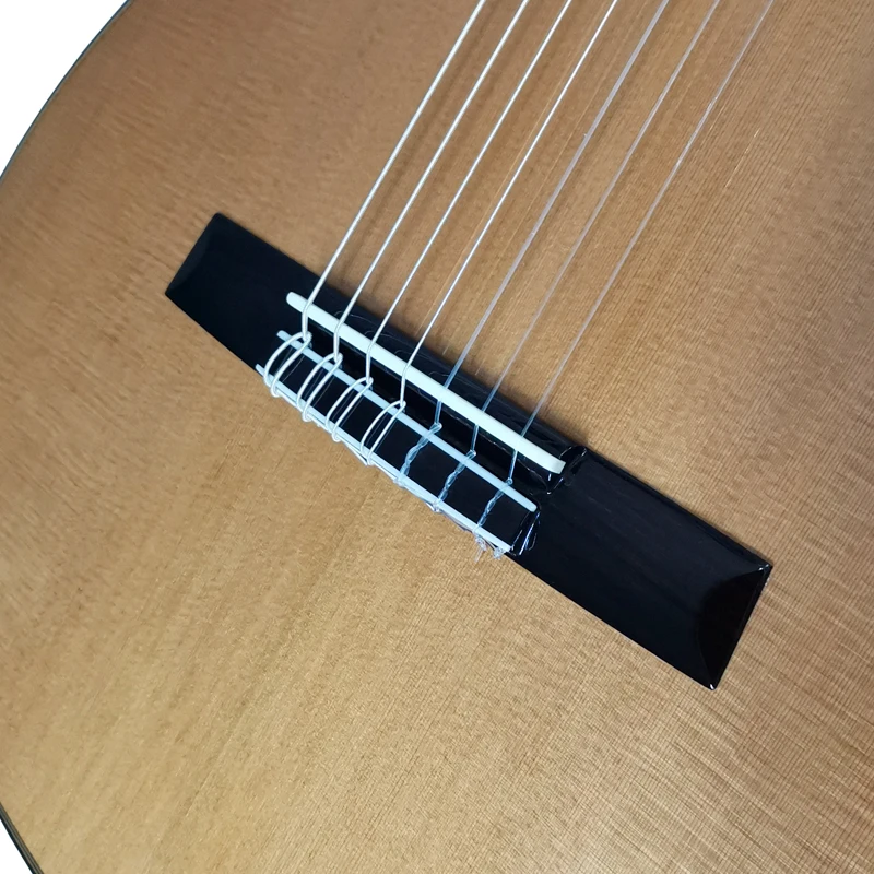 Aiersi handed professional all solid cedar top 7-string nylon string spanish classical guitar for sale