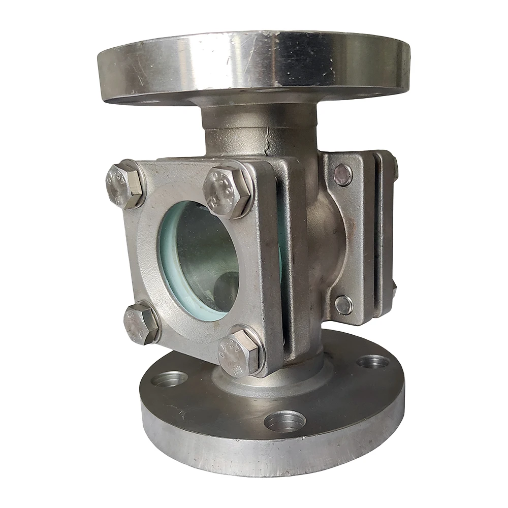 ASTM A216 Gr. Wcb Upto Sight Glass Valve  Double Window Sight Glass flow indicator
