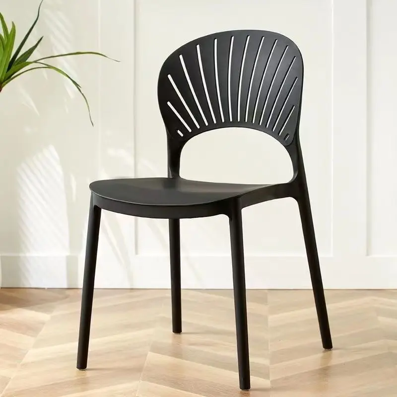 Best Selling Dining Room Furniture High Quality Dinning Chairs Stacking Chair Comfortable Full Plastic Home Furniture