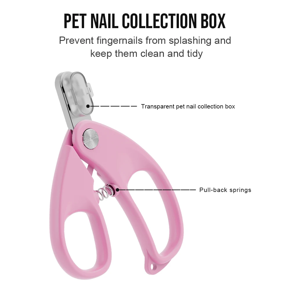 Кусачки для ногтей LiliPRO против травм домашних питомцев когтей собак кошек кусачки груминга Триммер ножницы с прозрачной коробкой