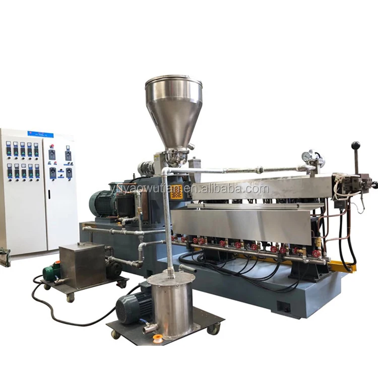 
Plastic Modifying Matching Color Twin Screw Extruding Granulator 