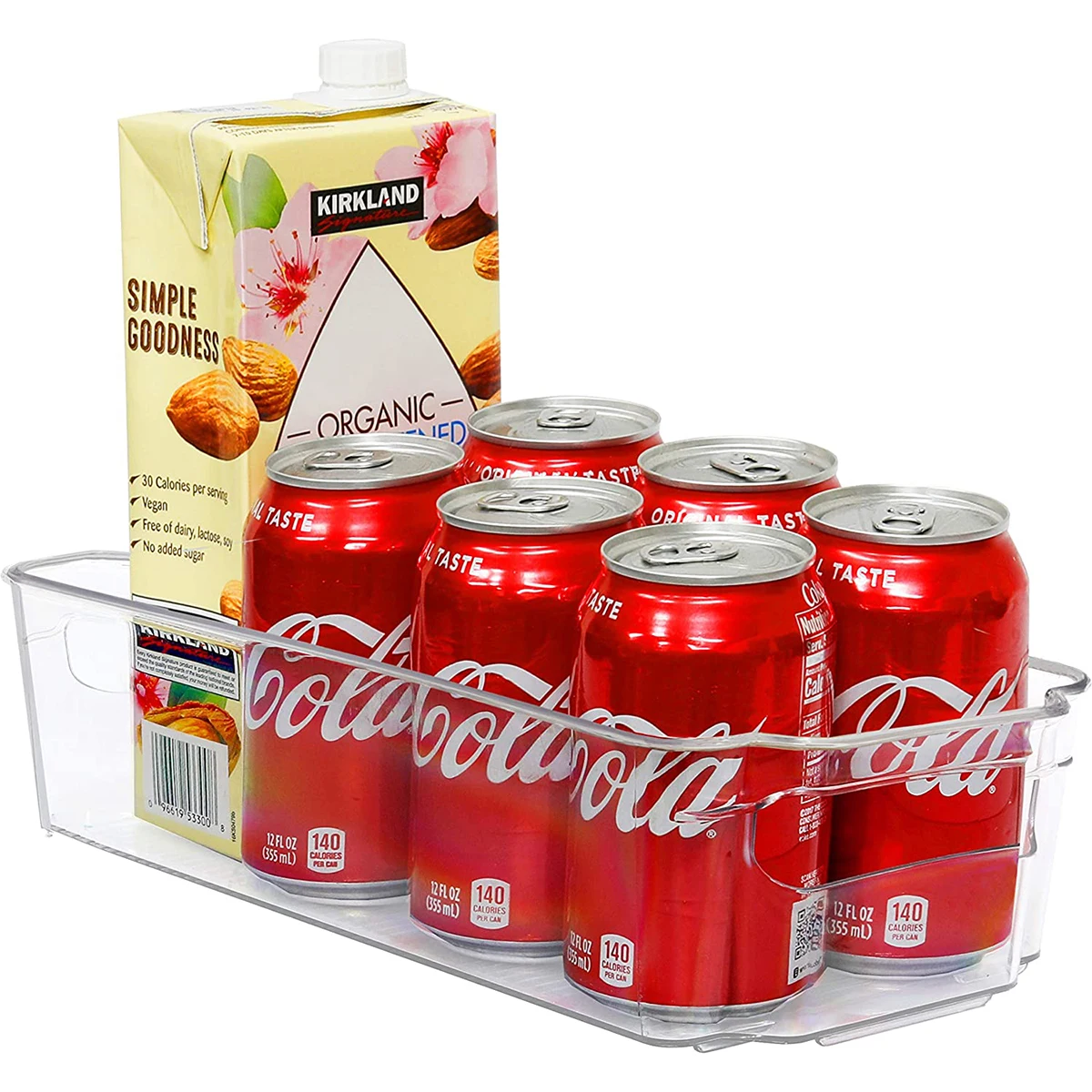 Корзины органайзер для холодильника корзины хранения продуктов пластиковая Штабелируемая коробка с ручками