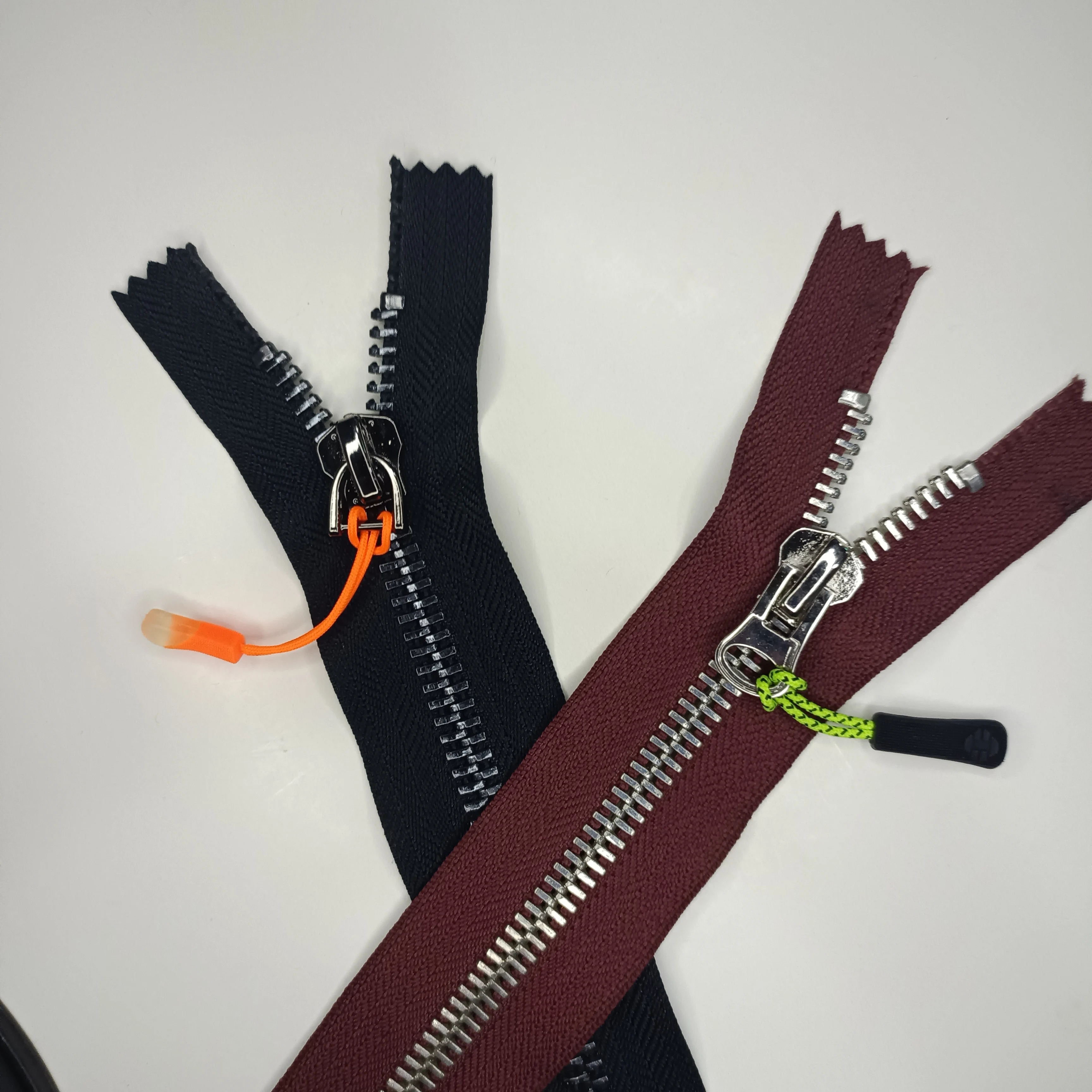 Unusual textured Zip Metal No10 plating Closed end big zippers with sliders for shoes Clothing bags Luggages