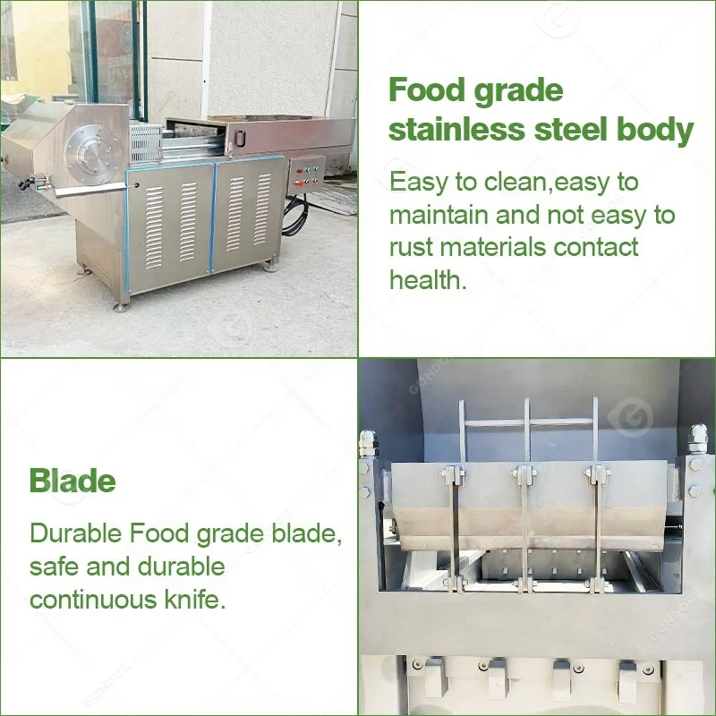 Crusher of Cut Frozen Meat Block Breaking Cutter Cube Mutton Beef Flaker Equipment Machine for Sale