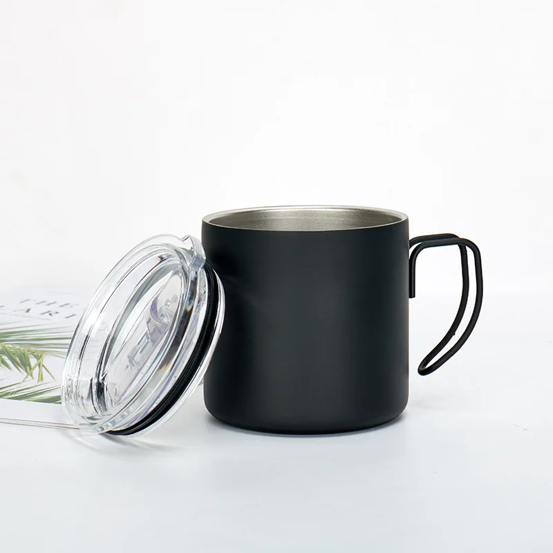 Shinetime High Quality OEM Design Outdoor 300ML Stainless Handle Coffee Cups