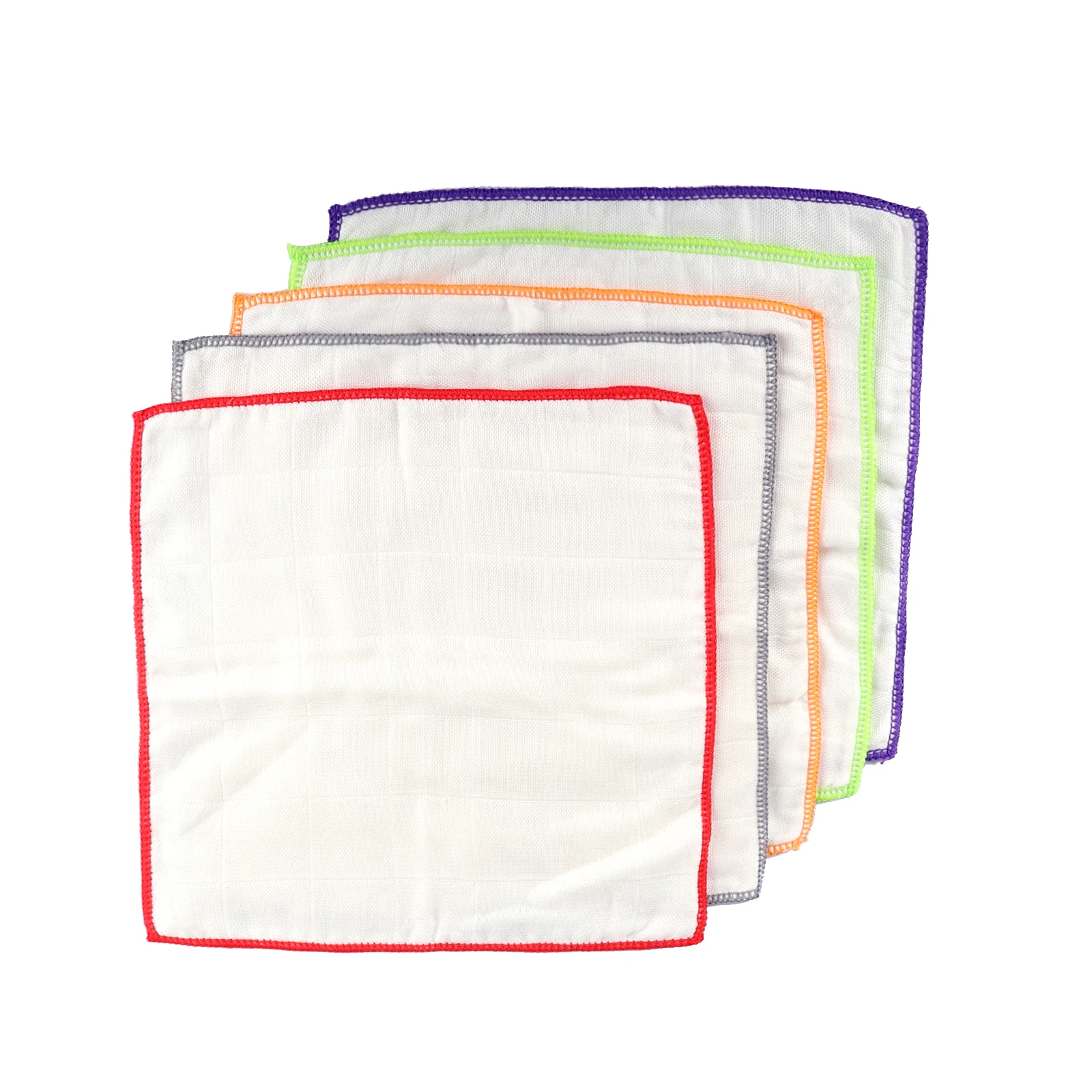 Antibactial Reusable 6pcs Natural Bamboo Fiber Dish Cloths Set Bamboo Cleaning Towel