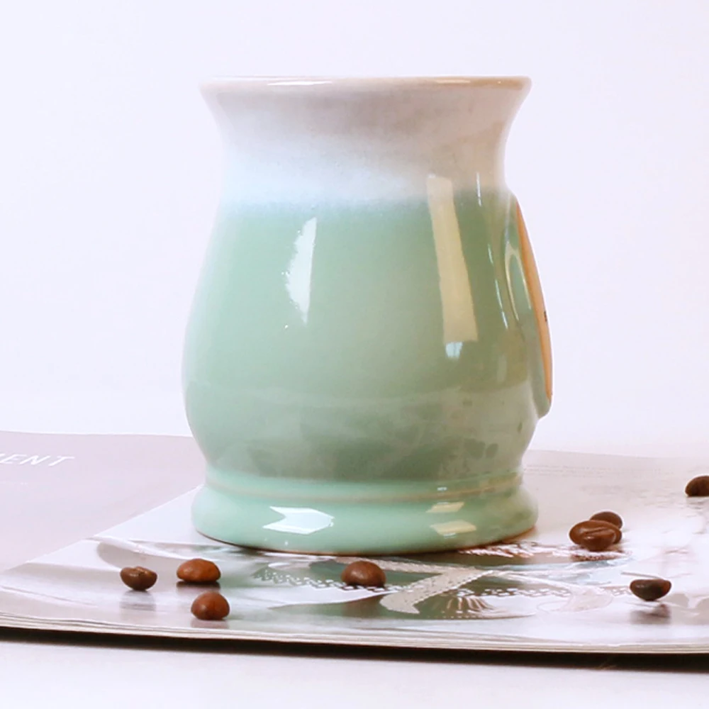 High Quality Custom Wholesale Big Coffee Large Ceramic Huge Beer Mug Fat Milk Coffee Long Mug For Office Home Bar restaurant use