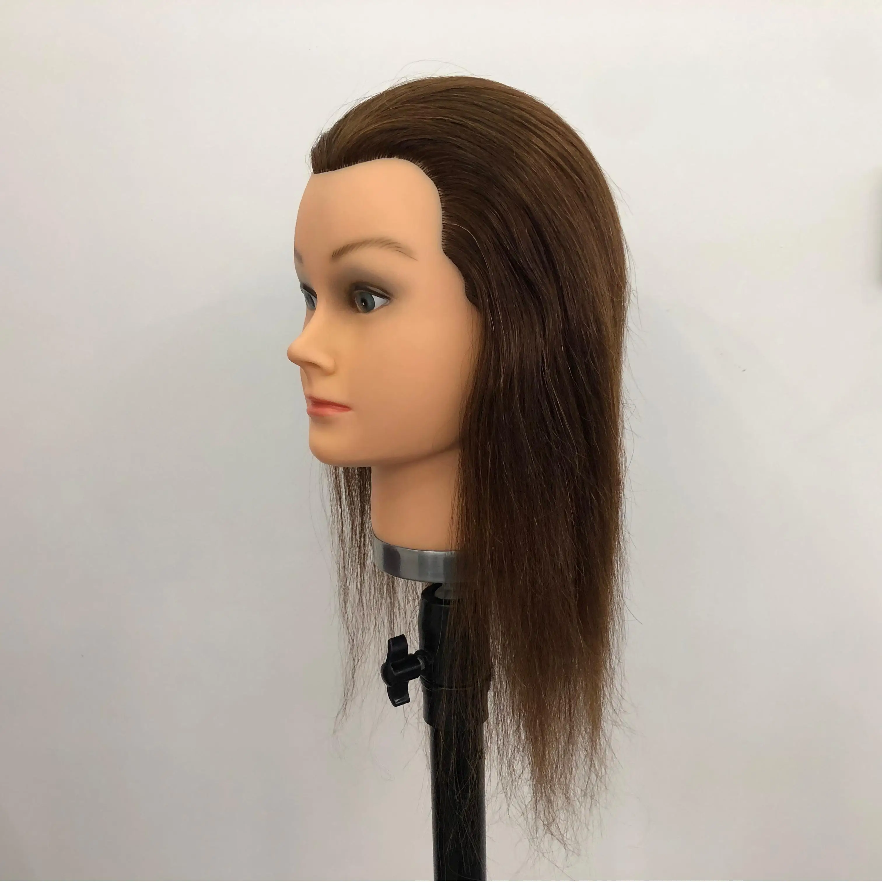 Wholesale Barber Hairdressing Training Head Dummy Doll Training Mannequin Head Human Hair Practice