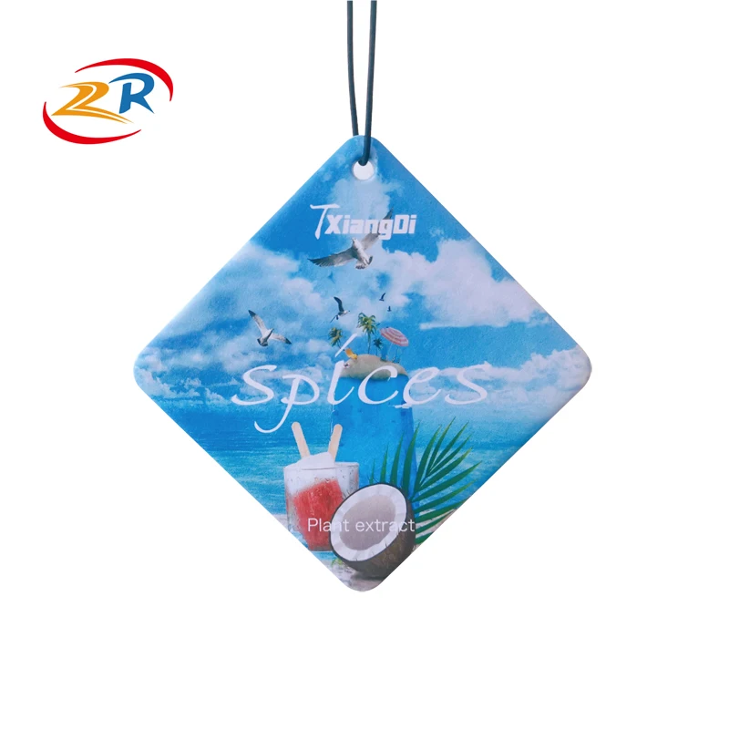 Promotional Gifts Hot Selling Perfume Paper Custom Car Air Freshener
