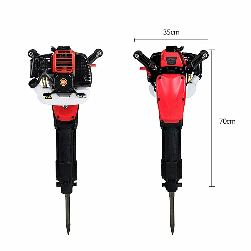 49cc Gasoline Demolition Jack Hammer Post Piling Driver 2 Stroke Petrol Powered Fencing Pounder Gas Jack Hammer T Post Knocker