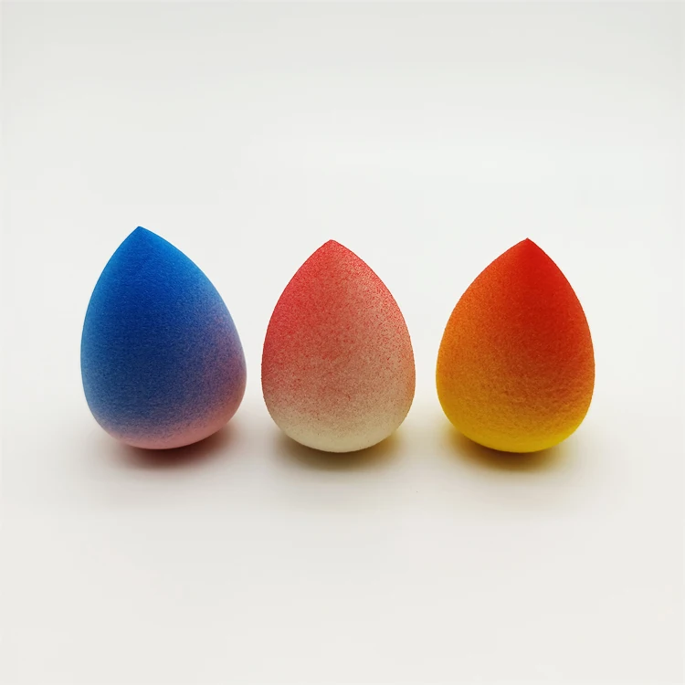 2021 Top Seller Gradient Color Makeup Foundation Sponge Multifunctional Teardrop/waterdrop Makeup Sponge Puff Face Sponge