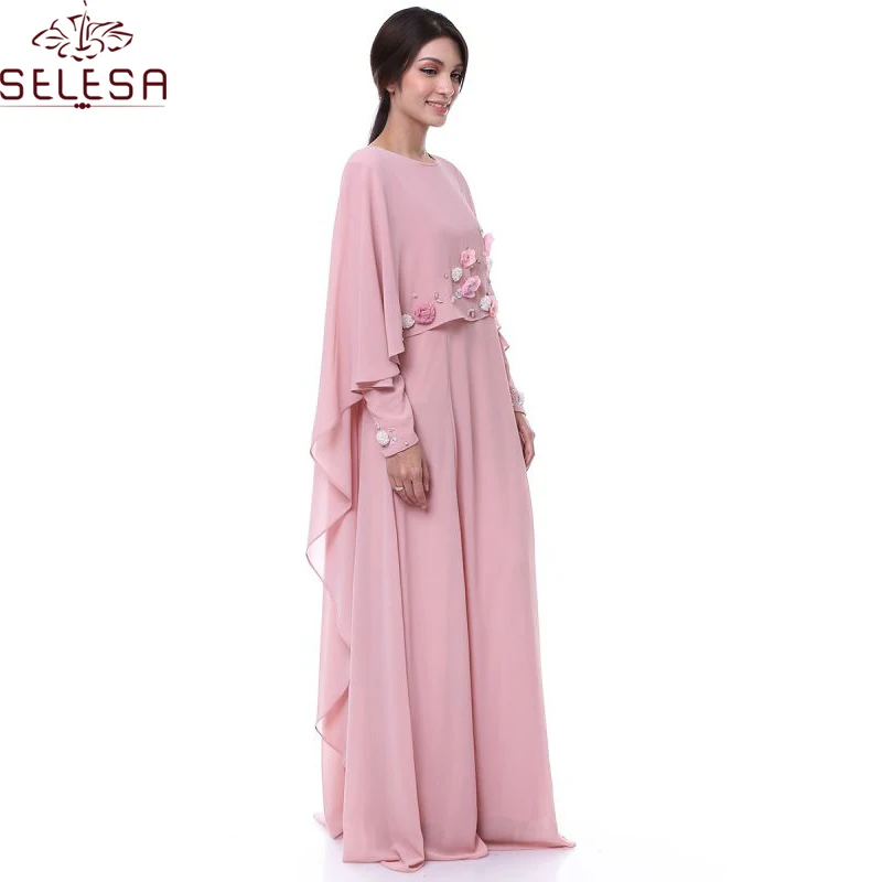 Oem Baju Kurung Modern Abaya Muslim Dresses Women With  Hijab Fashion Kitenge Designs Muslim Dress Pink Islamic Clothing