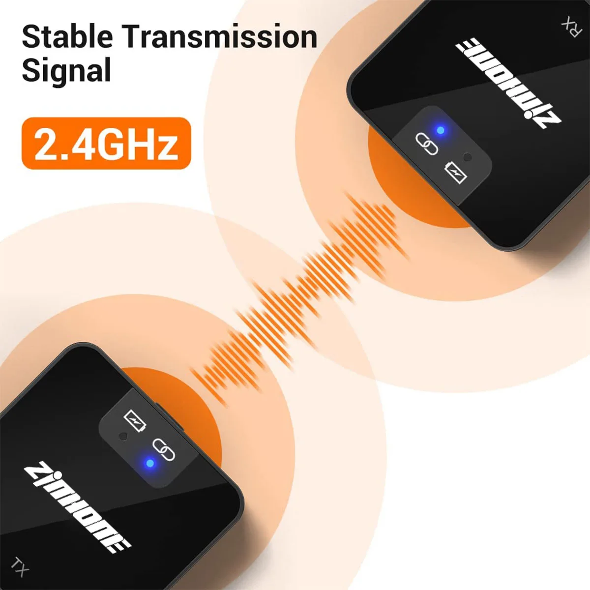 2.4G Wireless Lavalier Microphone Dslr Camera Video  Mini Clip On Microphone Wireless