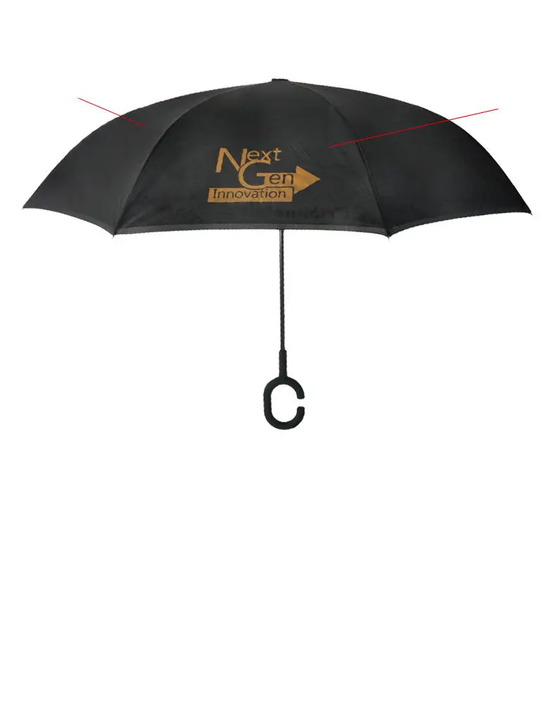 TX225 Creative Newspaper Reverse Umbrella Custom LOGO Business Advertising Umbrellas Straight Reverse Classic Umbrellas for Car
