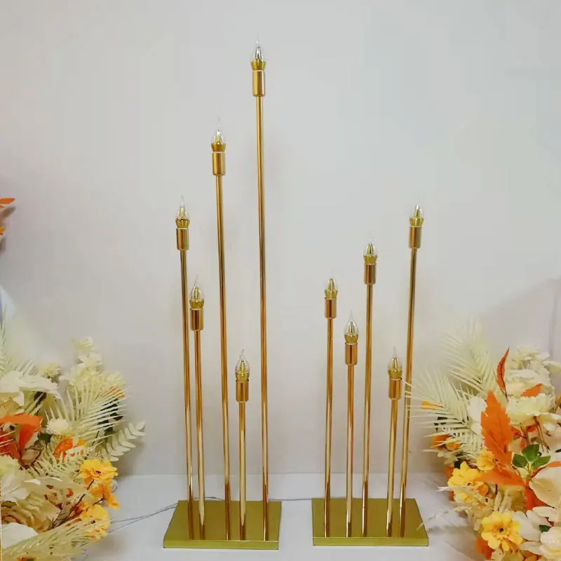 High-quality wedding iron electroplating road lead ornaments 10heads starlight road lead lights wedding hall  layout decoration