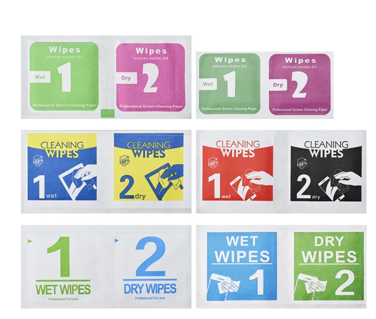 Dust-free Wipe Phone Protector Installation Wet Cloth Mobile Screen Cleaning Wipes
