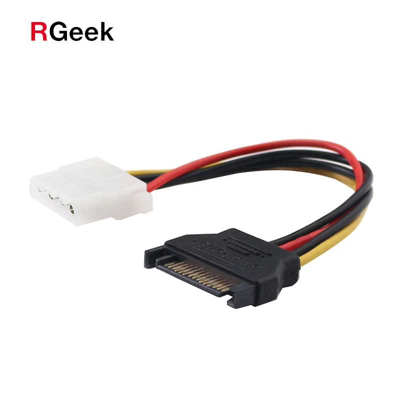 Кабель питания RGEEK 15 см Molex IDE 4pin к SATA