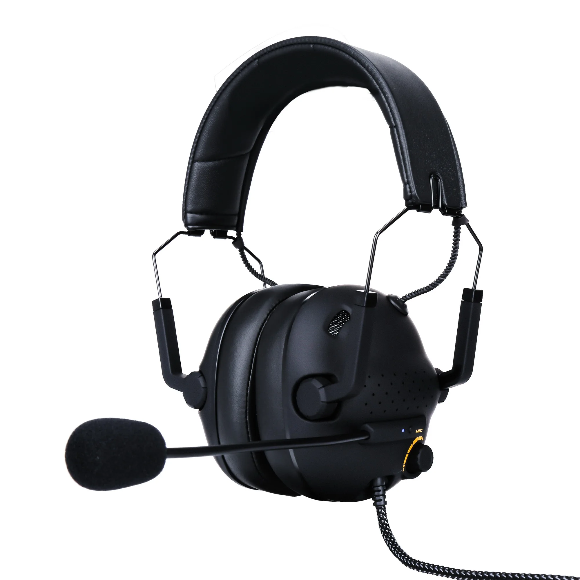 SAMA Foldable Wired USB  Earphone Call Center Headset Noise Cancelling Microphone Headset