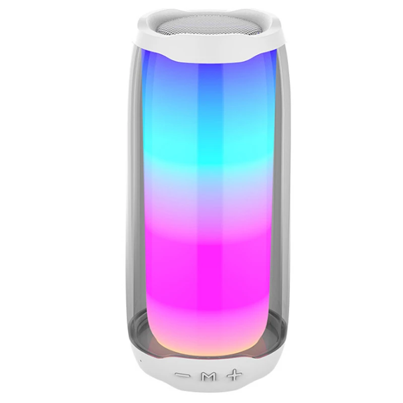 Pulsation 4 Wireless Speaker LED Lights Subwoofer Card Computer Outdoor Portable High Volume TWS Audio High Quality