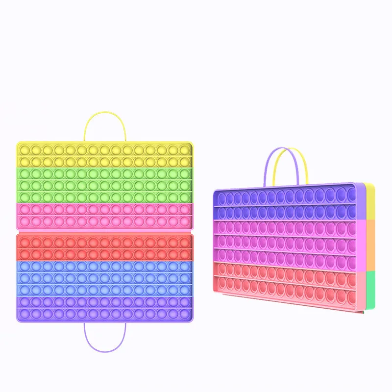 New 40cm Large Size Educational Autism Relief Anxiety Stress Collapsible Toys Pack Simple Dimple Silicone Pops Push Bubble Senso