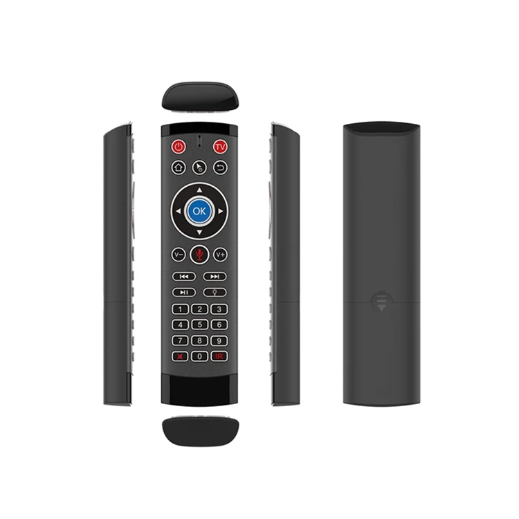 Заводская оптовая цена T1 Pro Max Голосовая воздушная мышь с подсветкой и батареей ААА 2,4G Беспроводная дистанционная USB-клавиатура для ТВ-приставки Android