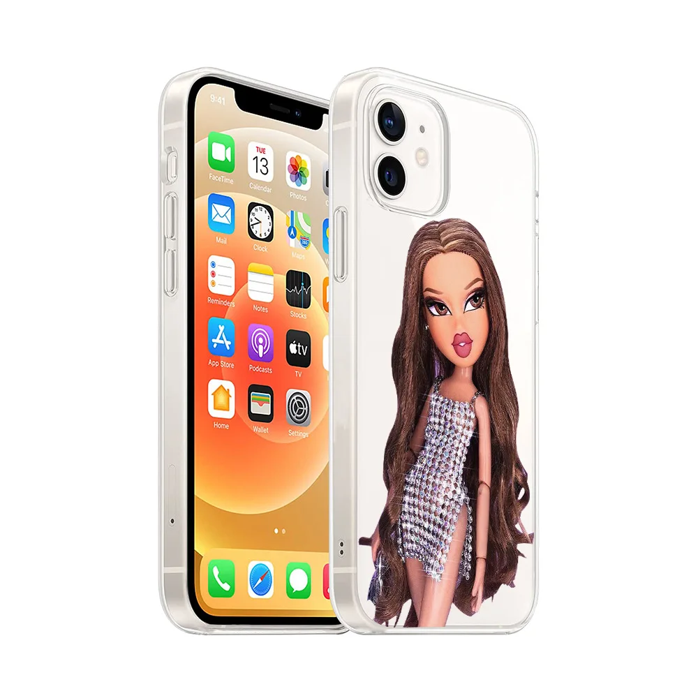 HOT SELL Phone Case For Iphone 14 13 12 11 8 7 6 Plus Xs Xr Cute Girl Princess Cellphone Accessories Iphone 14 Pro Max Cell Phon