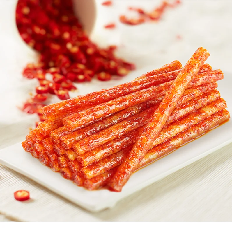 Hot selling Weilong Vegetarian Gluten Big gluten and spicy sticks Net red spicy gluten