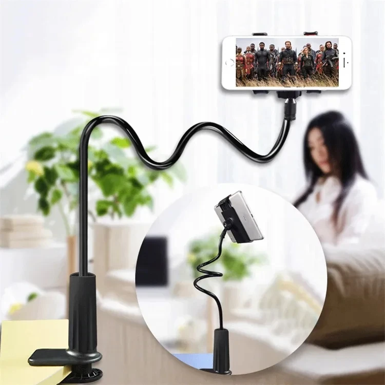 New Universal Mobile Phone Holder Portable Flexible Adjustable Clip Lazy Holder Home Bed Desktop Mount Bracket Phone Stand