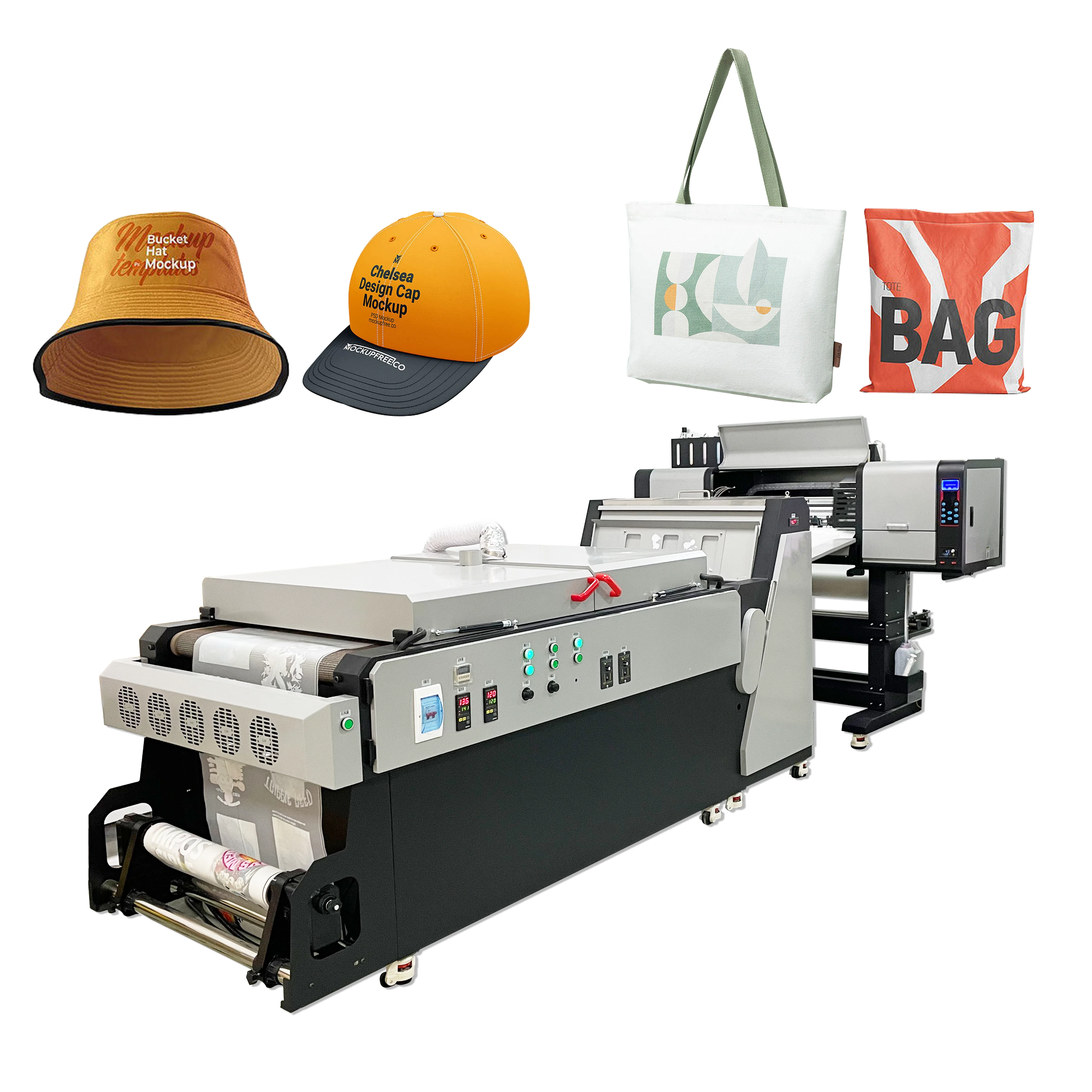 60 CM Long Digital DTF Printer Machine I3200 For Heat Transfer Printing Used to T-shirt Logo And Pattern Have 2 And 4 Nozzles