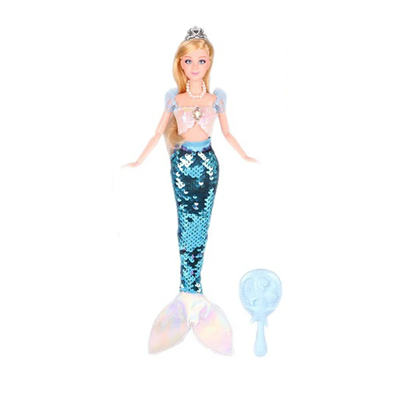 Fashion doll 11.5 in custom 3d doll plastic mermaid toy for girl cartoon