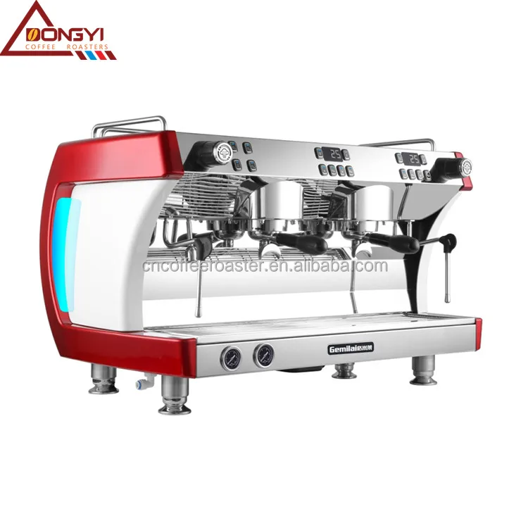 Professional Coffee Machine Italian Coffee Maker Dongyi Two Groups Semi-Automatic Commercial Coffee Espresso Machine