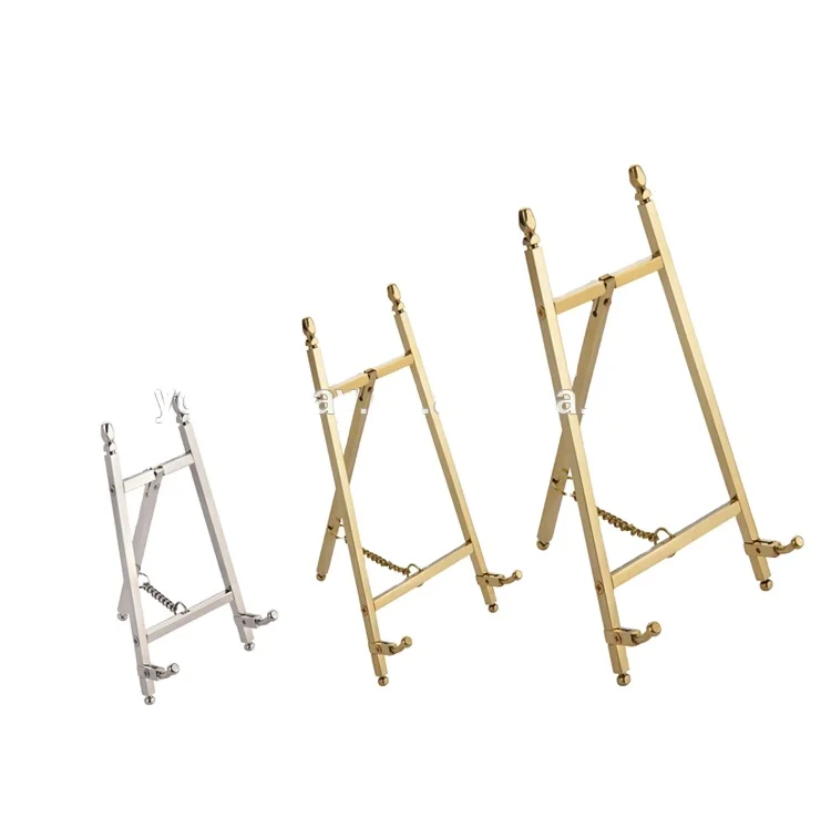 Decorative Solid Brass MINI Display Table Top Collapsible Easel FS04-150-PM