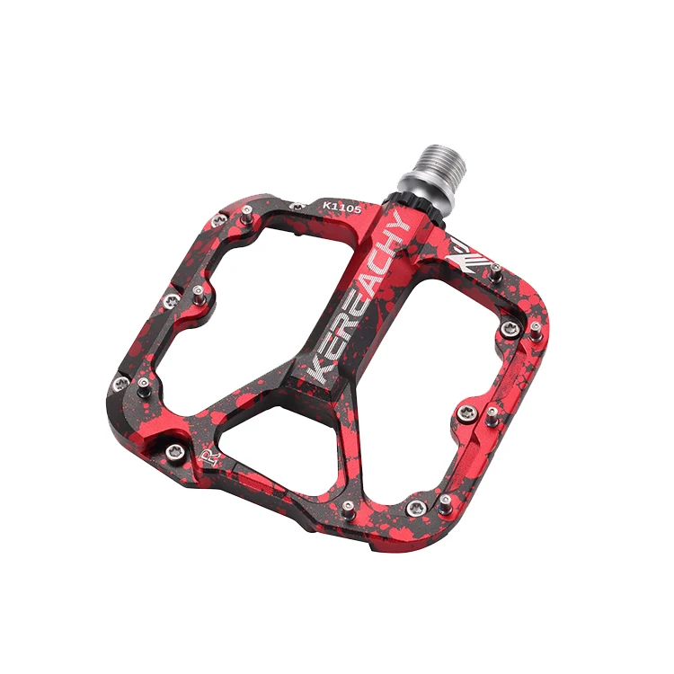 Kereachy multi-color mountain road bike ultra light non-slip pedal bicycle 3 bearing pedal aluminum alloy bicycle flat pedal