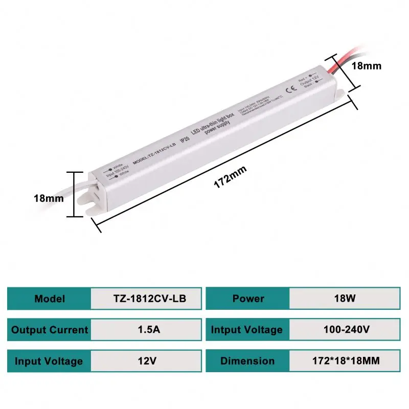 Wholesale New Technology constant voltage Ultra-thin IP20 12V 18W With Wholesale Price high frequency switching power supply
