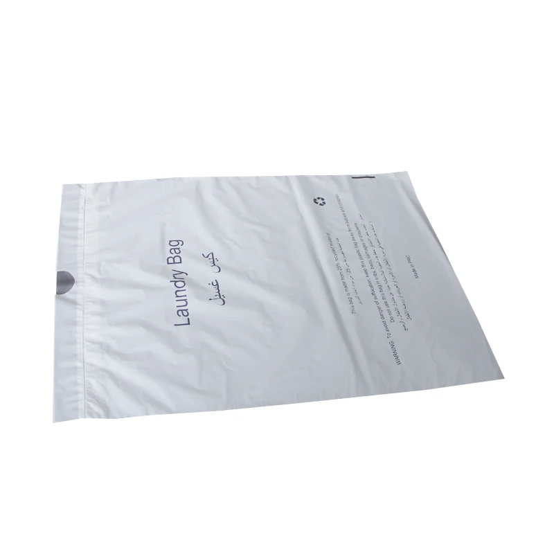 Wholesale Custom Travel Disposable Plastic Washing Bag Eco Friendly HDPE Laundry