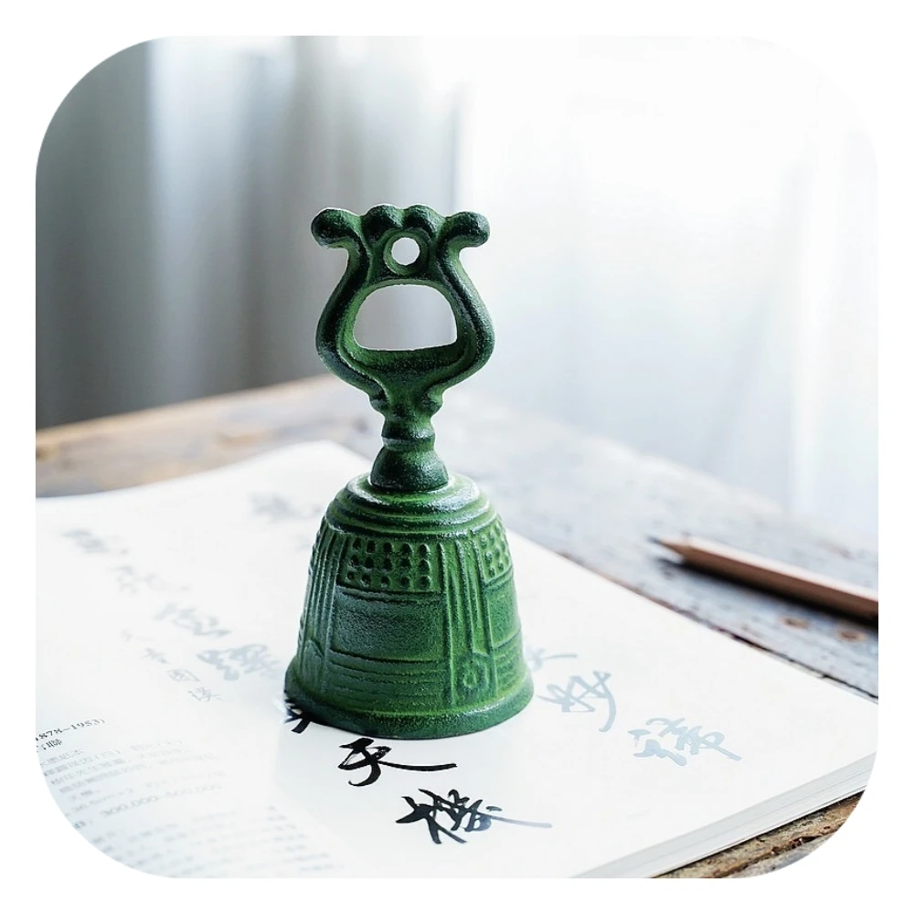 JELO HB-2 Singing Bell handle bell Cast iron tibetan tingsha cymbals handmade meditation wall christmas bell