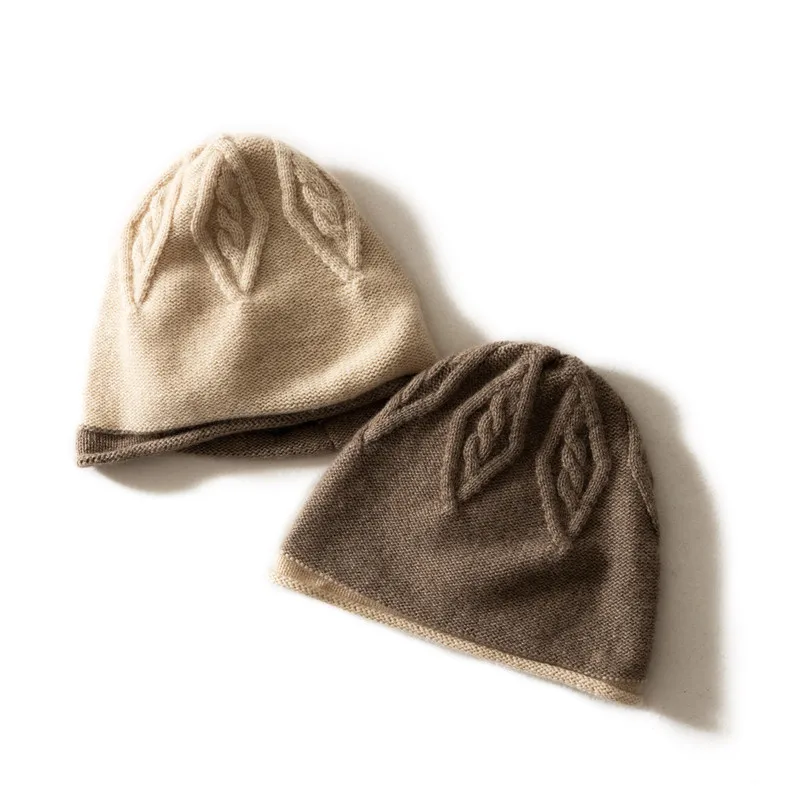 With competitive price 100% pure Cashmere hat designer hats custom hats
