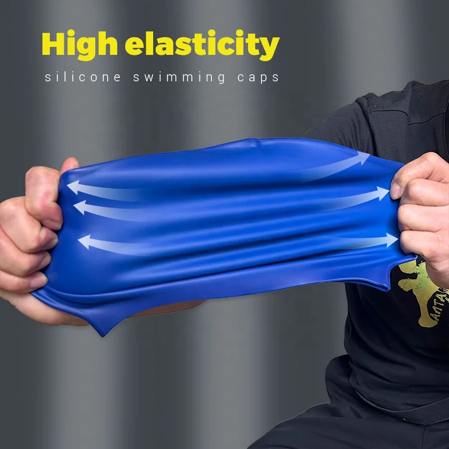 Comfortable Slip-free Unisex Water Sport Competition Training Silicone Swimming Caps