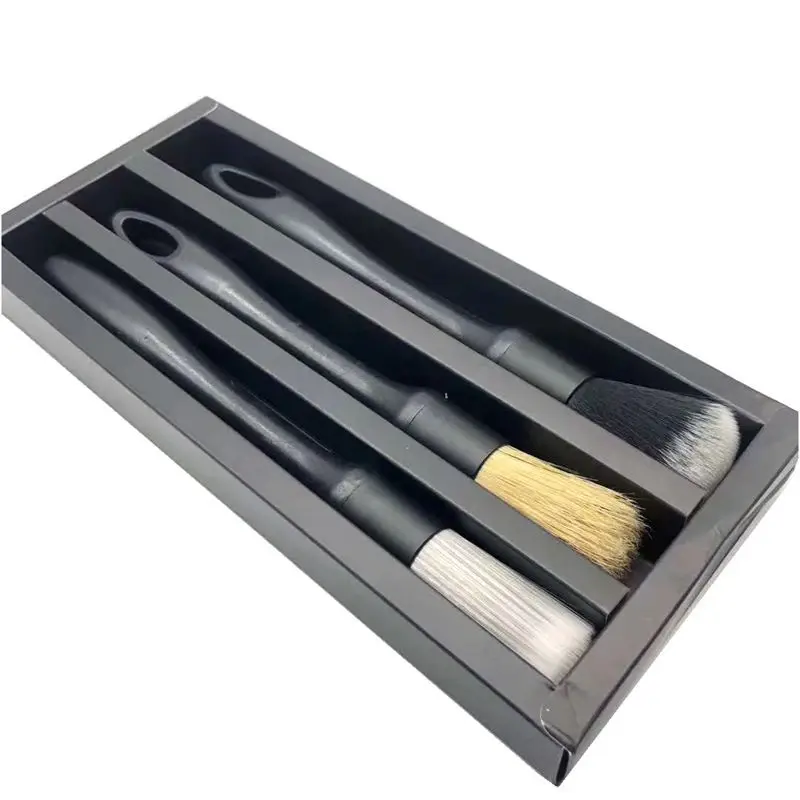 3pcs Car Detailing gap Brush Auto washing Tools Dashboard Accessories Air Outlet Cleaning Brush