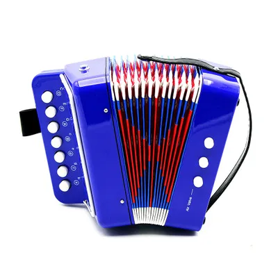 Hot sale colorful 2 bass 7 keys mini children toy piano accordion for beginners