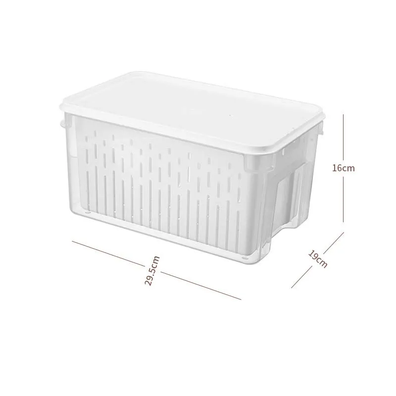 Fruit Berry BPA Free Fridge Food Storage Container Lids Plastic Keeper for Kitchen Refrigerator Organizers living room